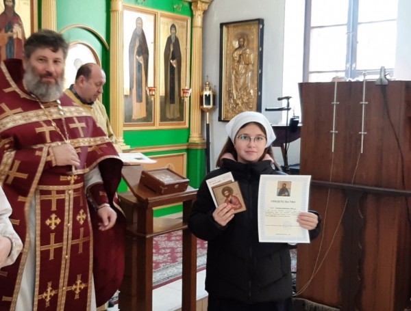 Начало учебного года в воскресной школе Данииловского храма пос. Нахабино и вручение свидетельств выпускникам