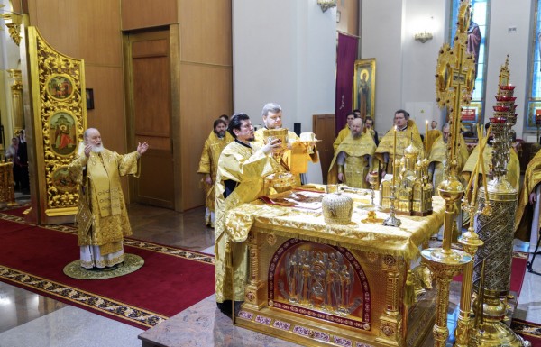 Патриаршее богослужение в Георгиевском кафедральном соборе г. Одинцово