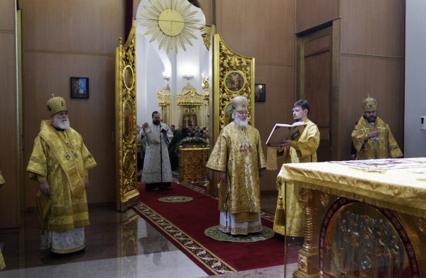 Патриаршее богослужение в Георгиевском кафедральном соборе г. Одинцово