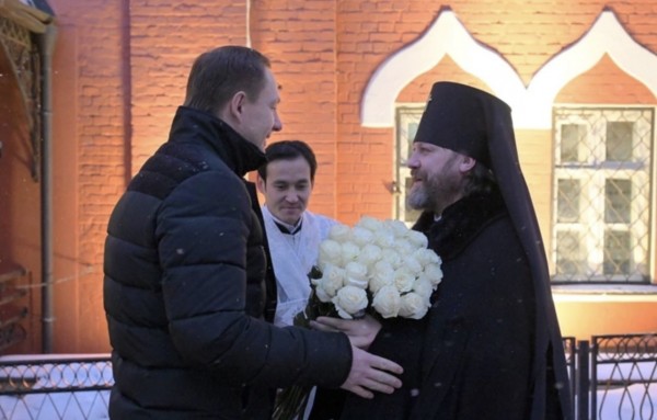 Божественная литургия в Успенском храме г. Красногорска