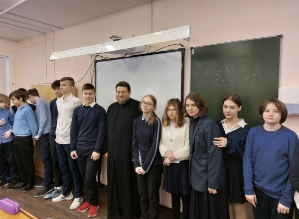 Беседа со школьниками в Красногорске