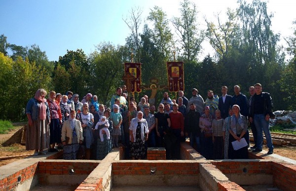 Закладка новой церкви в Степановском