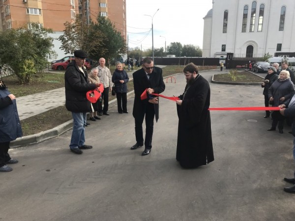 Открытие прихрамовой зоны отдыха в Путилково