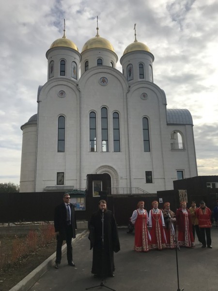 Открытие прихрамовой зоны отдыха в Путилково