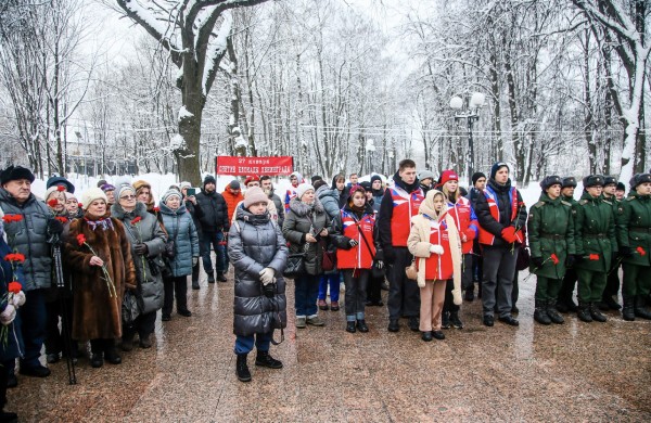 Митинг в Красногорске в честь 80-летие полного освобождения Ленинграда от блокады