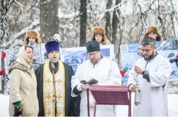 Митинг в Красногорске в честь 80-летие полного освобождения Ленинграда от блокады