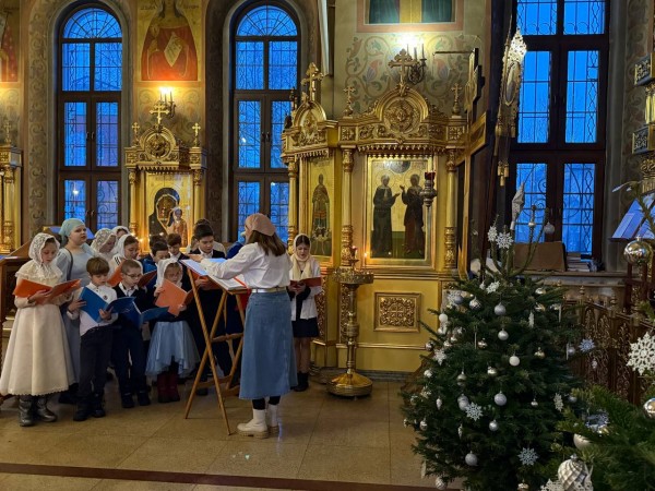 Рождество Христово в Никольском храме с. Ангелово