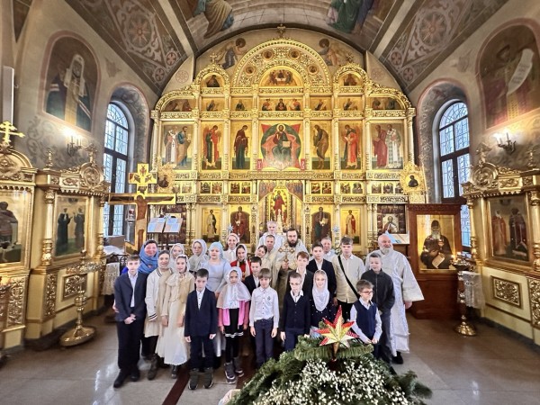 Рождество Христово в Никольском храме с. Ангелово