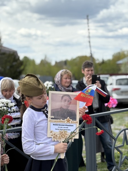 В храме свт. Иоанна Златоуста д. Козино 4 мая прошло торжественное мероприятие, посвященное празднованию 80-летия со Дня Великой Победы.