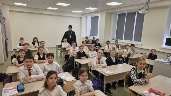 Встреча со школьниками в Нахабинской школе №2