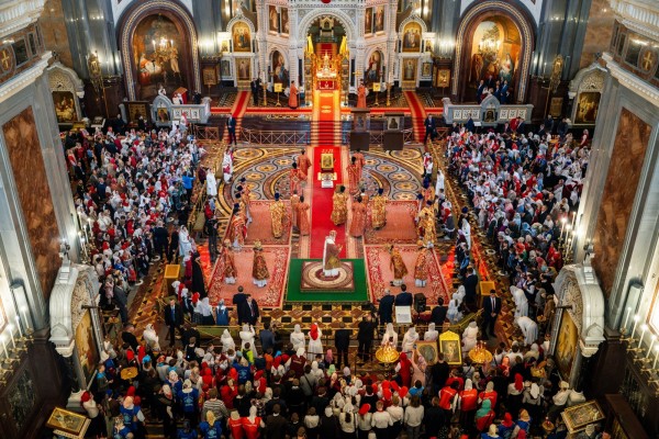 Патриаршая Детская Литургия в Храме Христа Спасителя